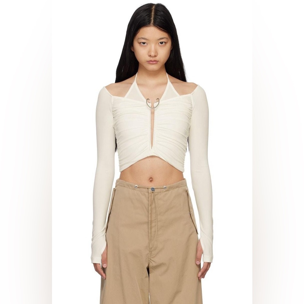NWT Dion Lee white Mobius Blouse AU4 US0
